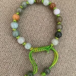 Multi color jade bracelet